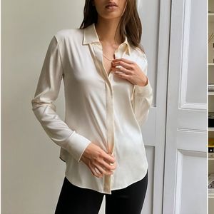 NWOT aritzia babaton amargo blouse pearly white L